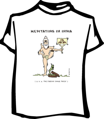 Meditating in India